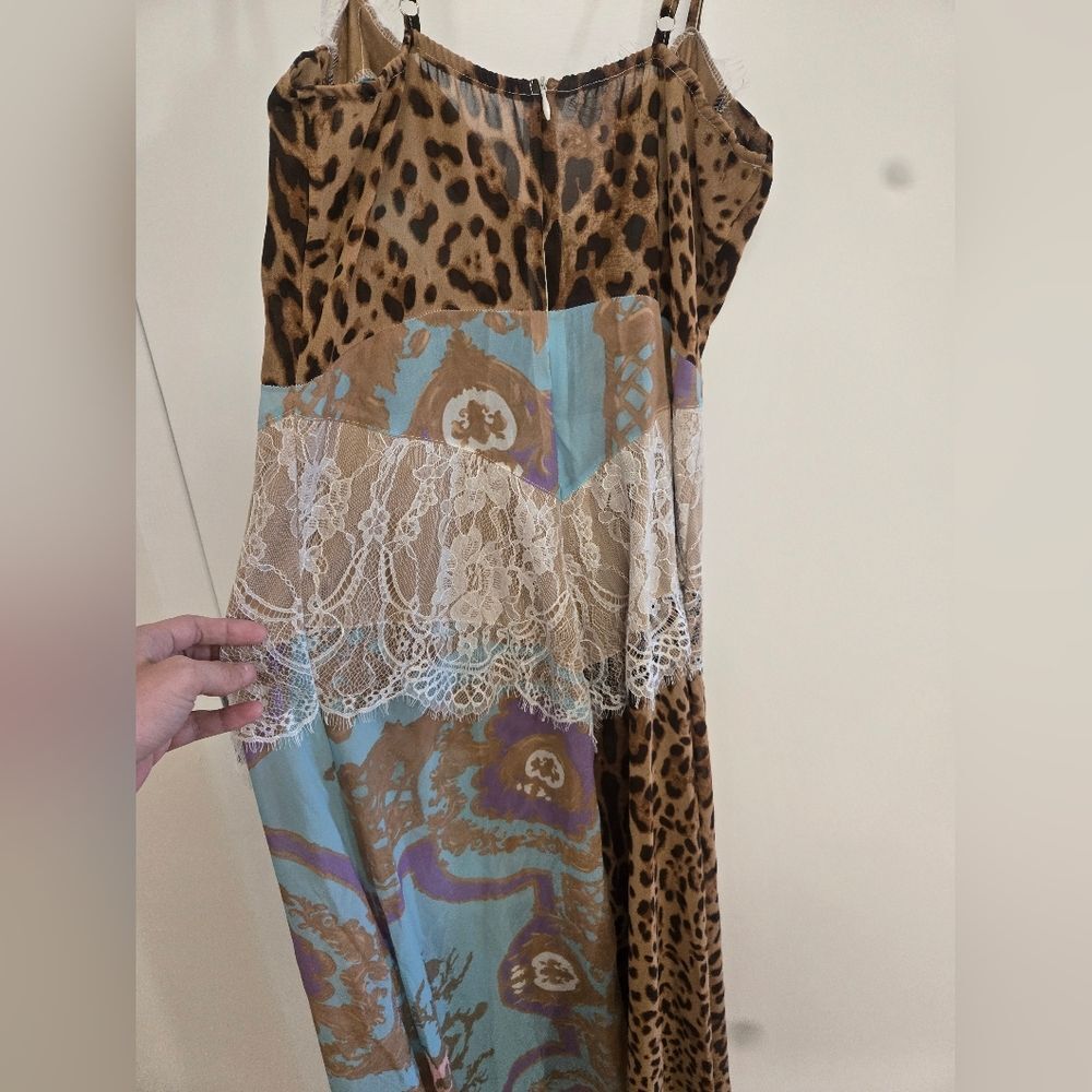 Sheer Multi Pattern Maxi Dress - image 9